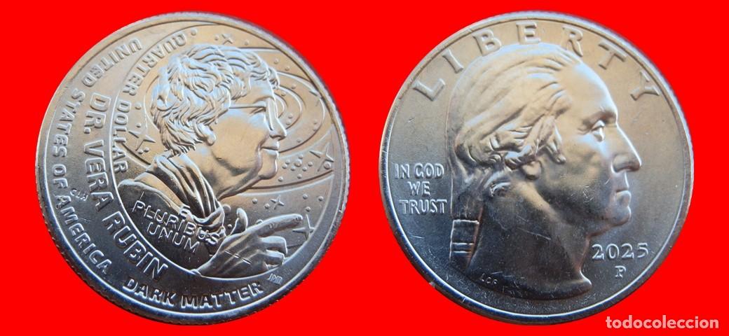 Monedas antiguas de Am&eacute;rica: 25 CENTAVOS QUARTER 2025-P RUBIN SIN CIRCULAR USA-8125SC