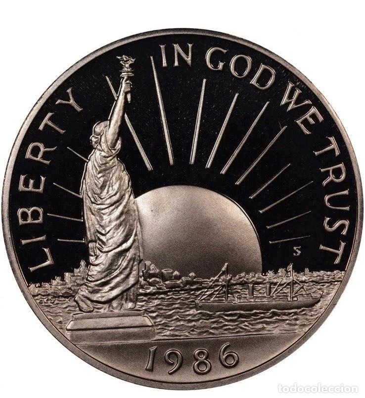 Monedas antiguas de Am&eacute;rica: USA 1/2 dolar 1986 S proof ESTATUA DE LA LIBERTAD - Half dollar