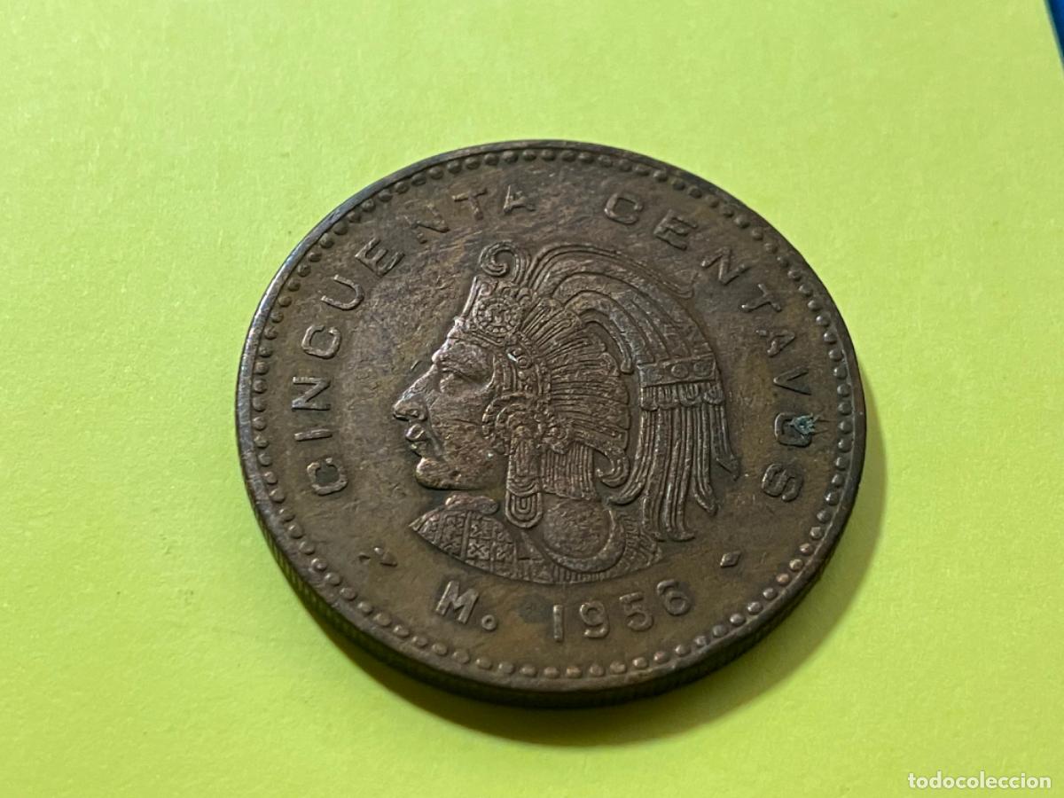 Monedas antiguas de Am&eacute;rica: Moneda de M&eacute;xico - 50 centavos - 1956
