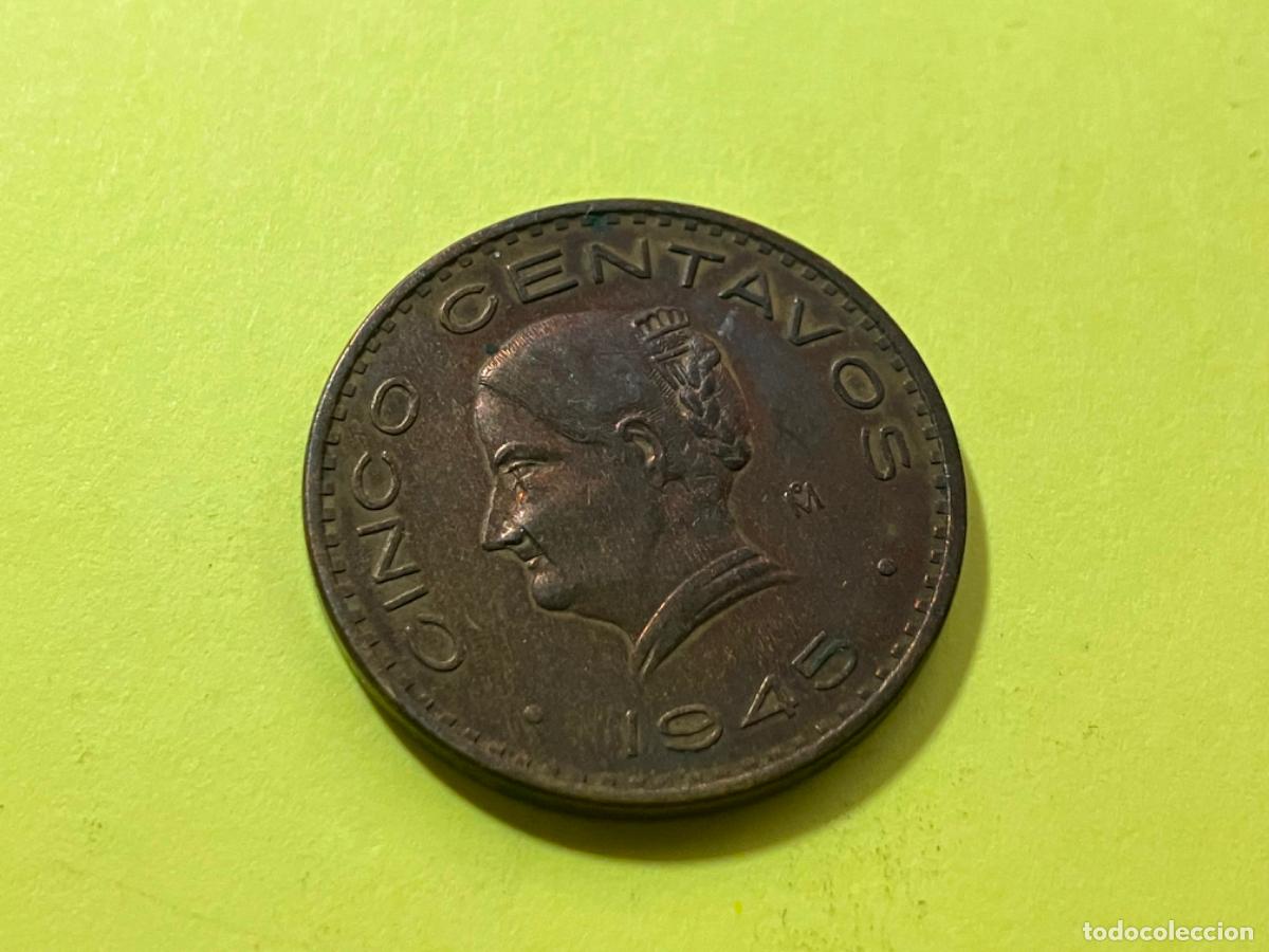 Monedas antiguas de Am&eacute;rica: Moneda de M&eacute;xico - 5 centavos - 1945 - Foto 1