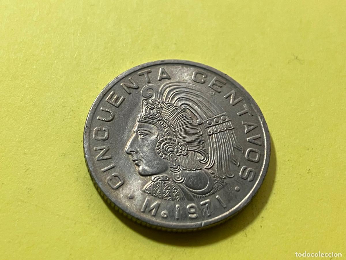 Monedas antiguas de Am&eacute;rica: Moneda de M&eacute;xico - 50 centavos - 1971 - Foto 1