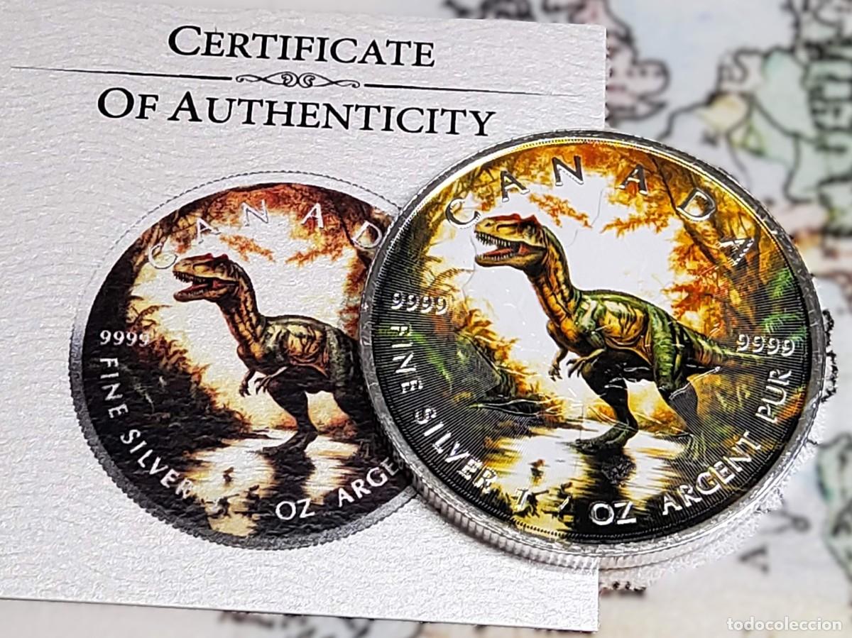 Monedas antiguas de Am&eacute;rica: 5 D&Oacute;LARES DE PLATA Y ESMALTES DE CANADA del 2025.BRILLANT UNCIRCULATED.1 ONZA de PLATA PURA 9999.