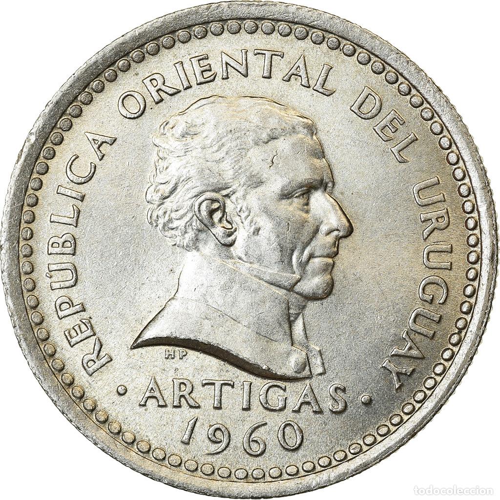 Monedas antiguas de Am&eacute;rica: [#763798] Moneda, Uruguay, 25 Centesimos, 1960, MBC, Cobre - n&iacute;quel, KM:40