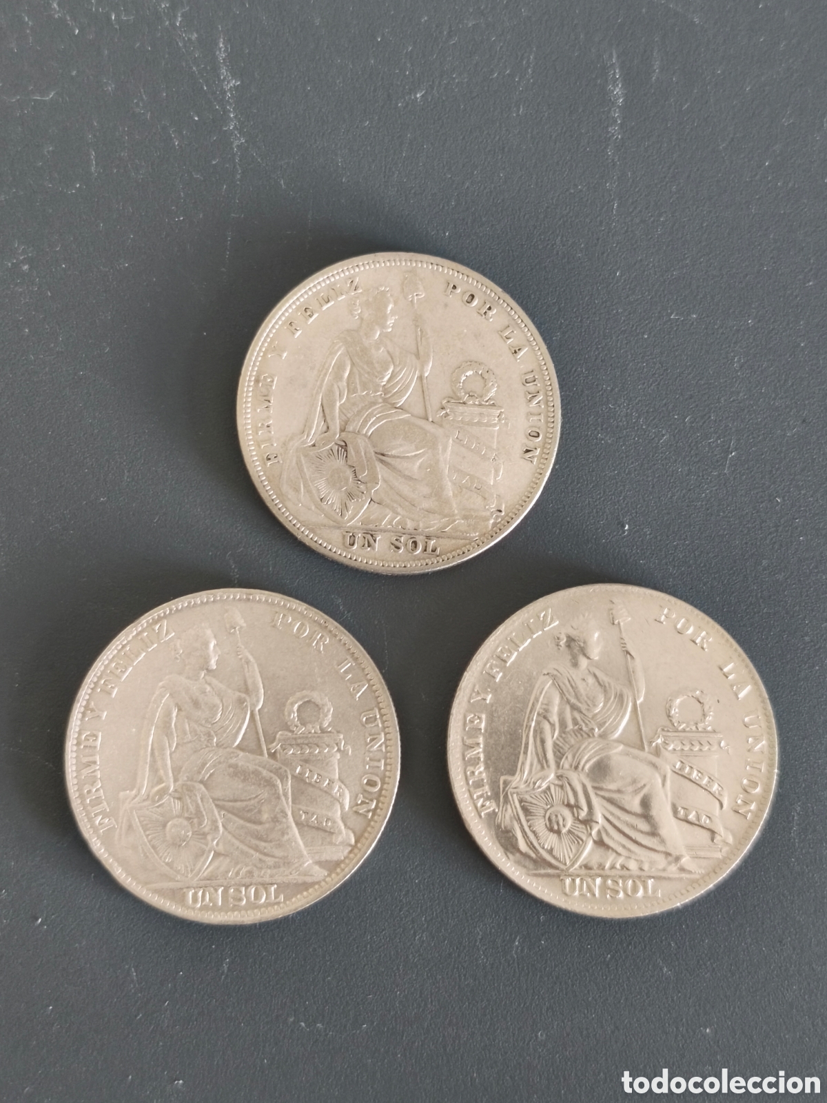 Alte M&uuml;nzen aus Amerika: 1 sol Per&uacute; plata 0.500 varios a&ntilde;os