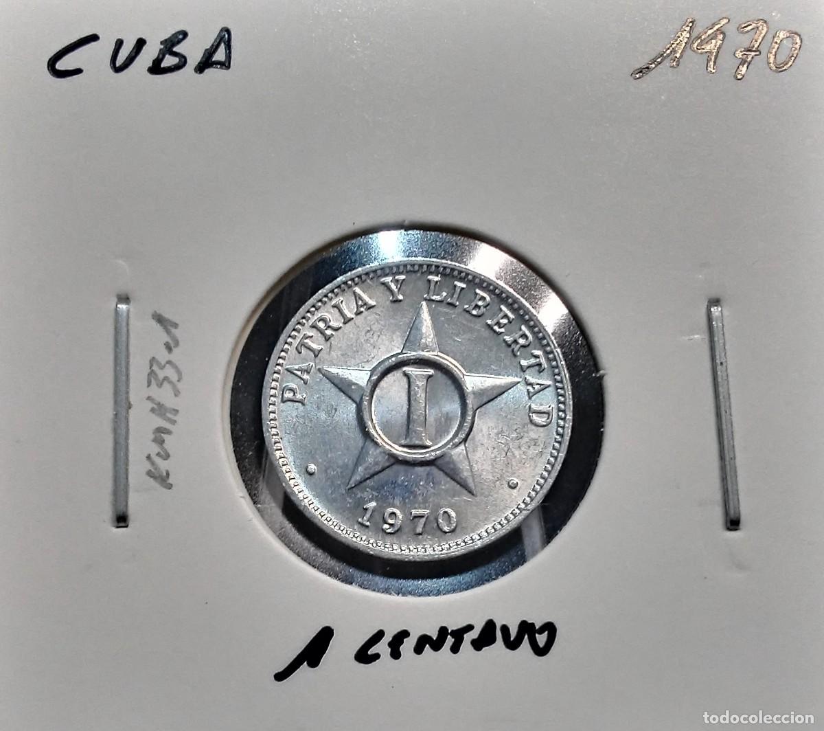 Monedas antiguas de Am&eacute;rica: CUBA 1 CENTAVO 1970 KM#33.1 EBC.