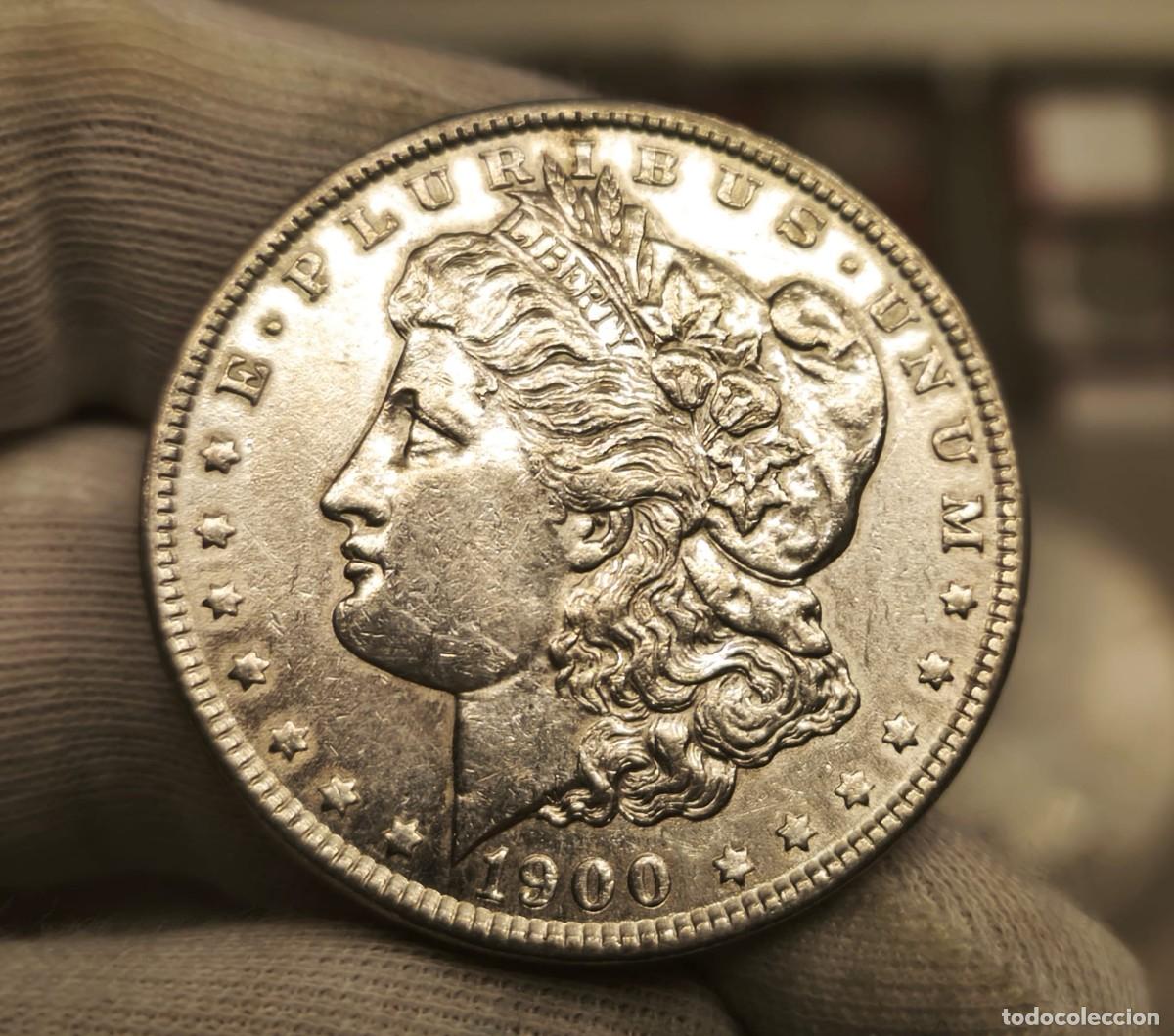 Monedas antiguas de Am&eacute;rica: Estados Unidos 1 D&oacute;lar &rdquo;Morgan Dollar&rdquo; 1900 Km 110 Plata