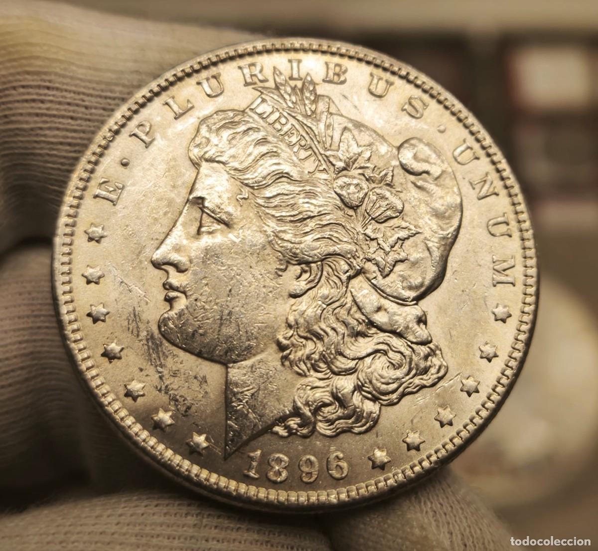 Monedas antiguas de Am&eacute;rica: Estados Unidos 1 D&oacute;lar &rdquo;Morgan Dollar&rdquo; 1896 Km 110 Plata