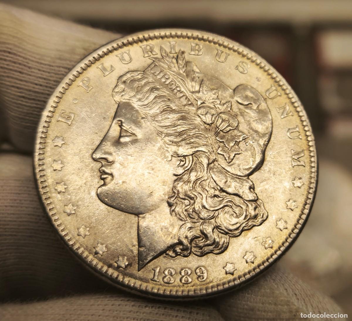 Monedas antiguas de Am&eacute;rica: Estados Unidos 1 D&oacute;lar &rdquo;Morgan Dollar&rdquo; 1889 Km 110 Plata
