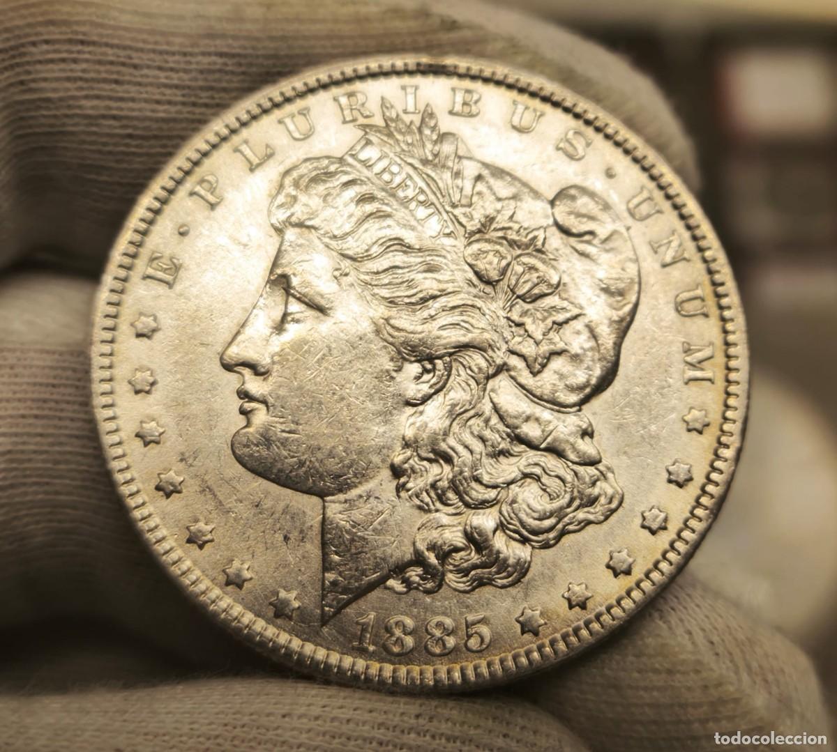 Monedas antiguas de Am&eacute;rica: Estados Unidos 1 D&oacute;lar &rdquo;Morgan Dollar&rdquo; 1885 Km 110 Plata
