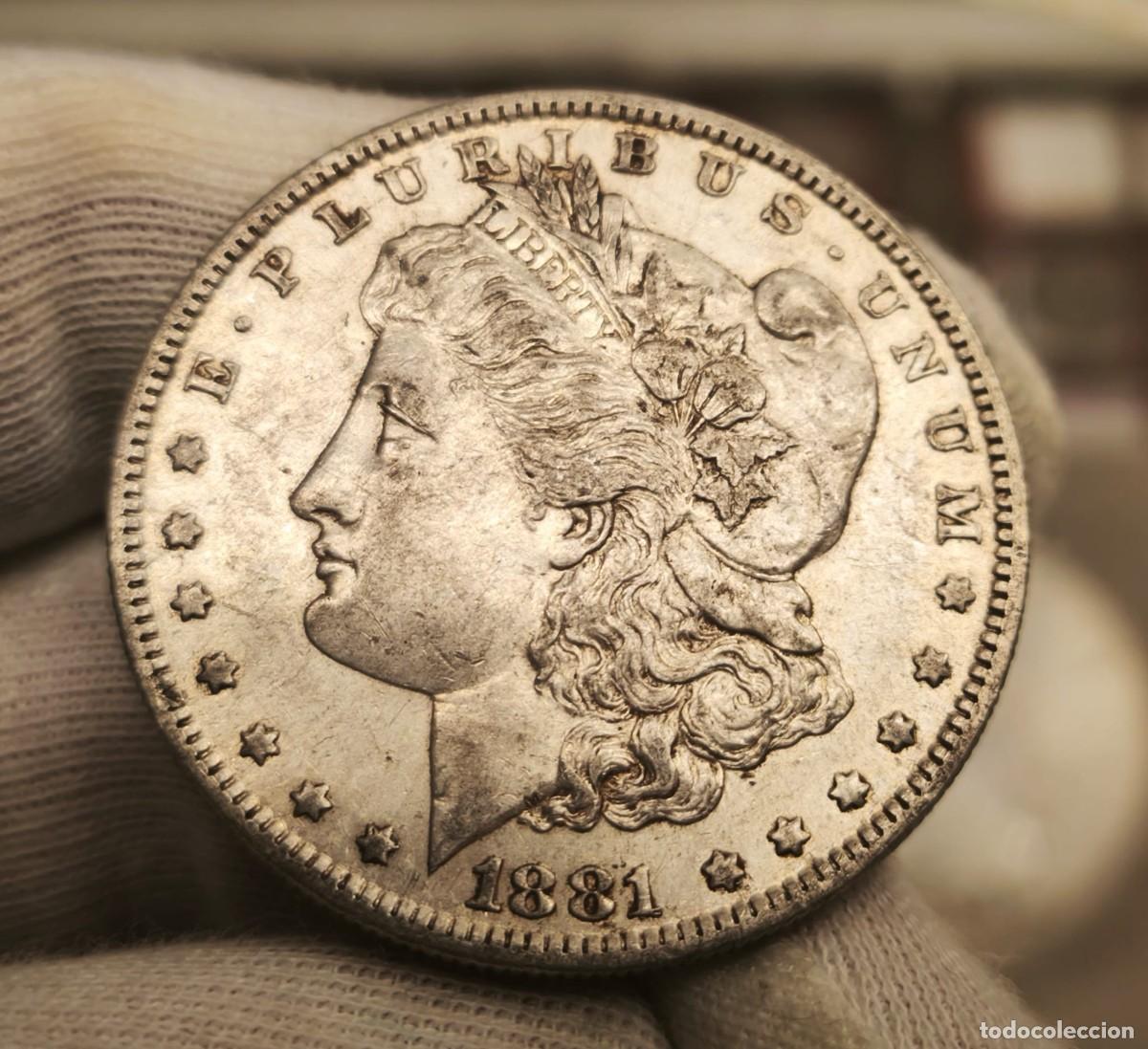 Monedas antiguas de Am&eacute;rica: Estados Unidos 1 D&oacute;lar &rdquo;Morgan Dollar&rdquo; 1881 O Km 110 Plata
