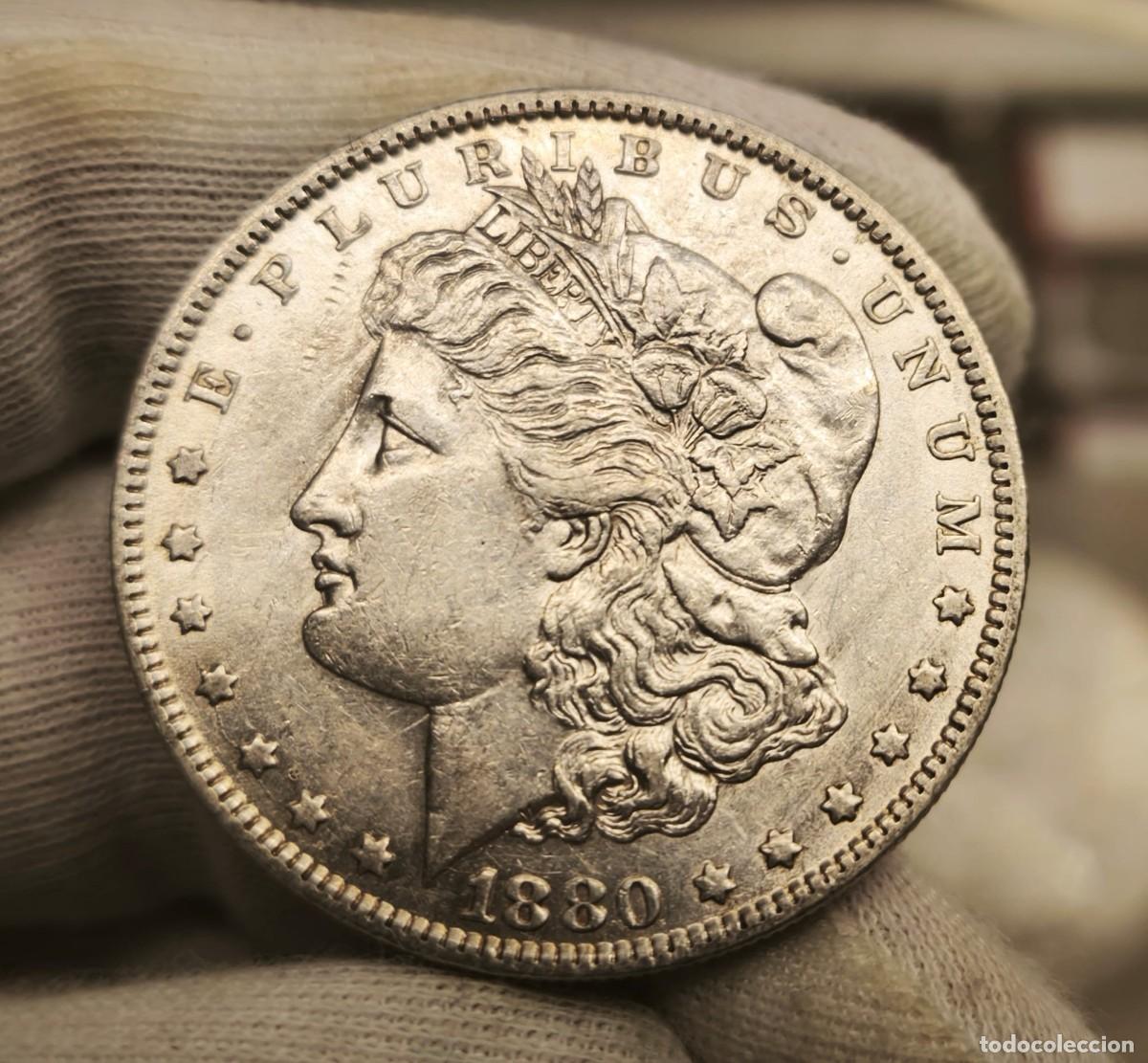 Monedas antiguas de Am&eacute;rica: Estados Unidos 1 D&oacute;lar &rdquo;Morgan Dollar&rdquo; 1880 O Km 110 Plata