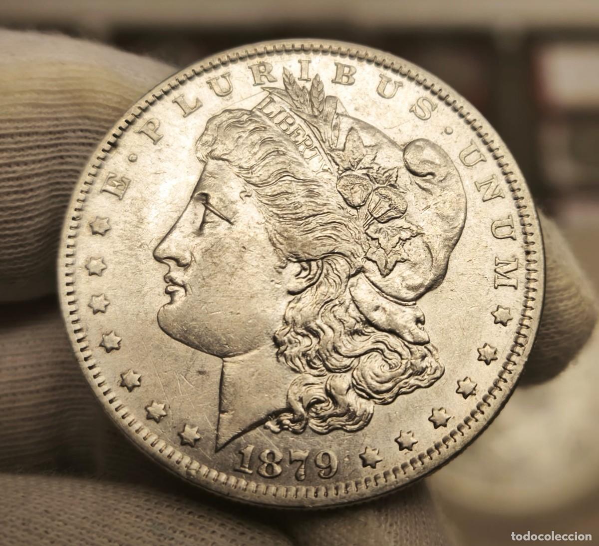 Monedas antiguas de Am&eacute;rica: Estados Unidos 1 D&oacute;lar &rdquo;Morgan Dollar&rdquo; 1879 Km 110 Plata