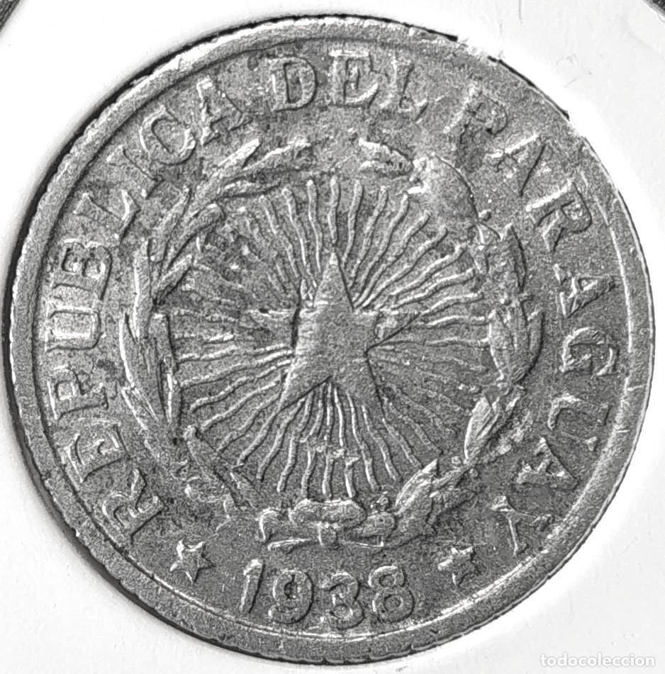 Monedas antiguas de Am&eacute;rica: REPUBLICA DEL PARAGUAY (1870-1943) - 2 PESOS 1938 - A - 1,80 GR. ALUMINIO - DIAMETR 22,35 mm - KM#17