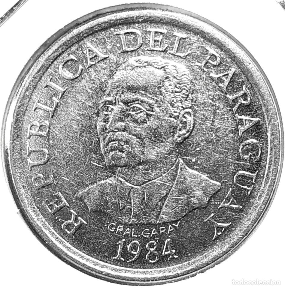 Monedas antiguas de Am&eacute;rica: REPUBLICA DEL PARAGUAY (1944-2020) - 10 GUARANIES 1984 - FAO - A - 4,50 GR. ACERO INOXIDABLE