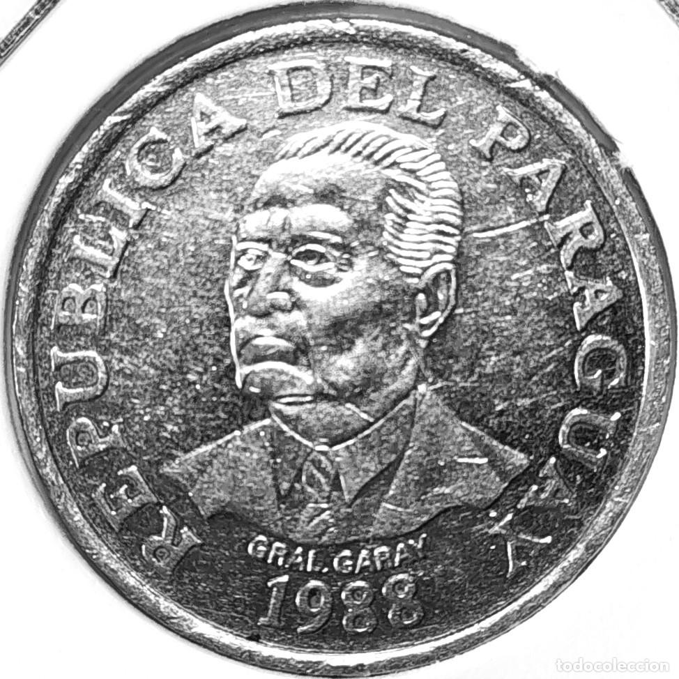Monedas antiguas de Am&eacute;rica: REPUBLICA DEL PARAGUAY (1944-2020) - 10 GUARANIES 1988 - FAO - A - 4,50 GR. ACERO INOXIDABLE