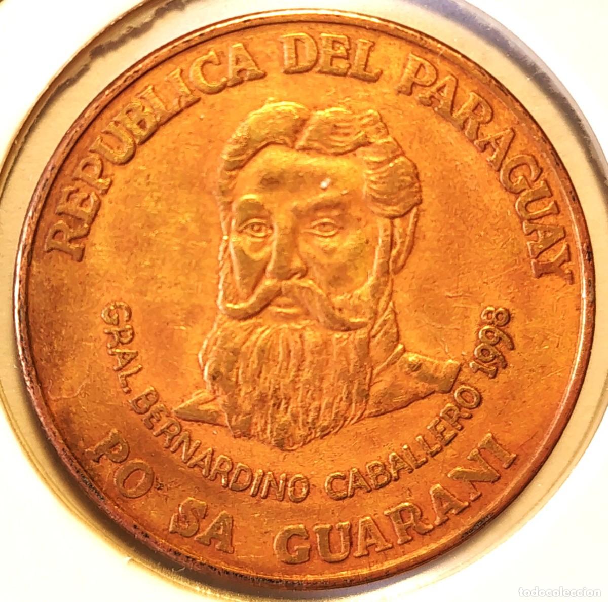 Monedas antiguas de Am&eacute;rica: REPUBLICA DEL PARAGUAY (1944-2020) - 500 GUARANIES 1998 - A - 7,82 GR. ACERO LATONADO - DIAMETRO 27