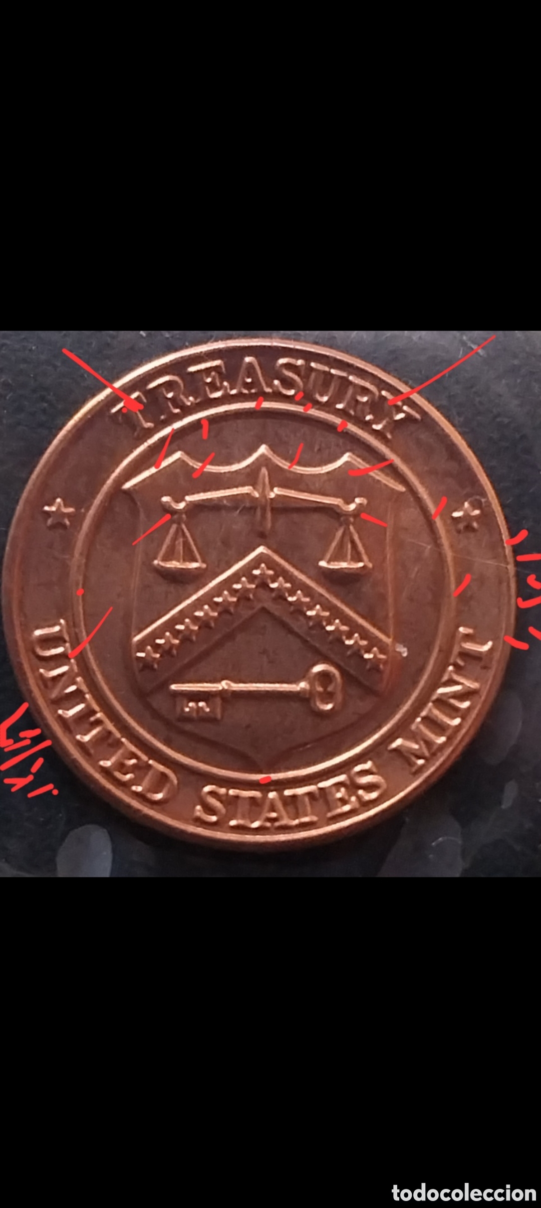 Monedas antiguas de Am&eacute;rica: USA Mint ERROR DE Estados Unidos - Foto 8