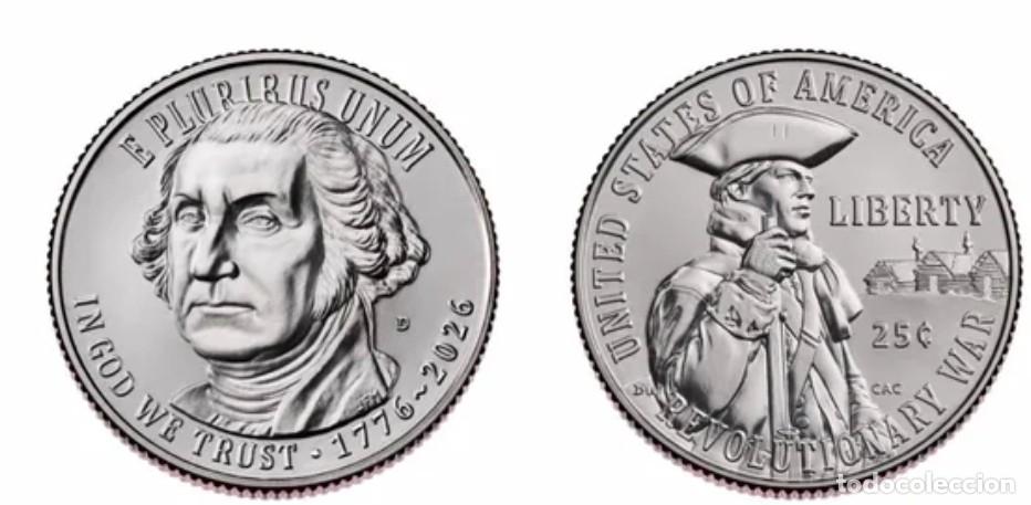 Monedas antiguas de Am&eacute;rica: QUARTER DOLAR USA 2026 - CECA P - REVOLUTIONARY WAR- SIN CIRCULAR