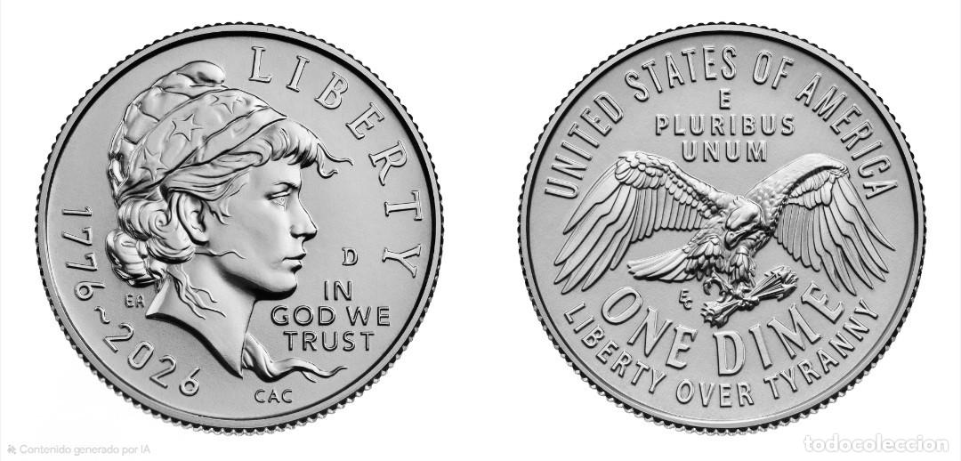 Monedas antiguas de Am&eacute;rica: ONE DIME USA 2026 - CECA D - SIN CIRCULAR - Foto 1