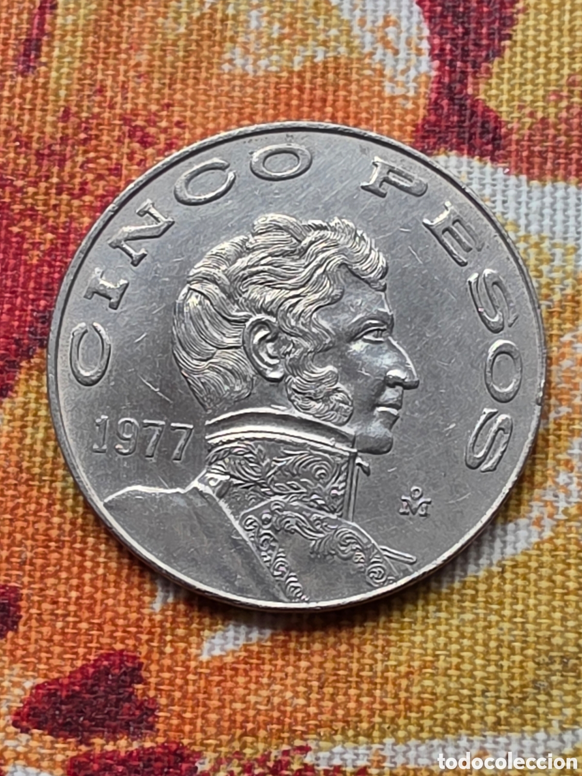 Monedas antiguas de Am&eacute;rica: MONEDA 5 PESOS MEXICO - Foto 1