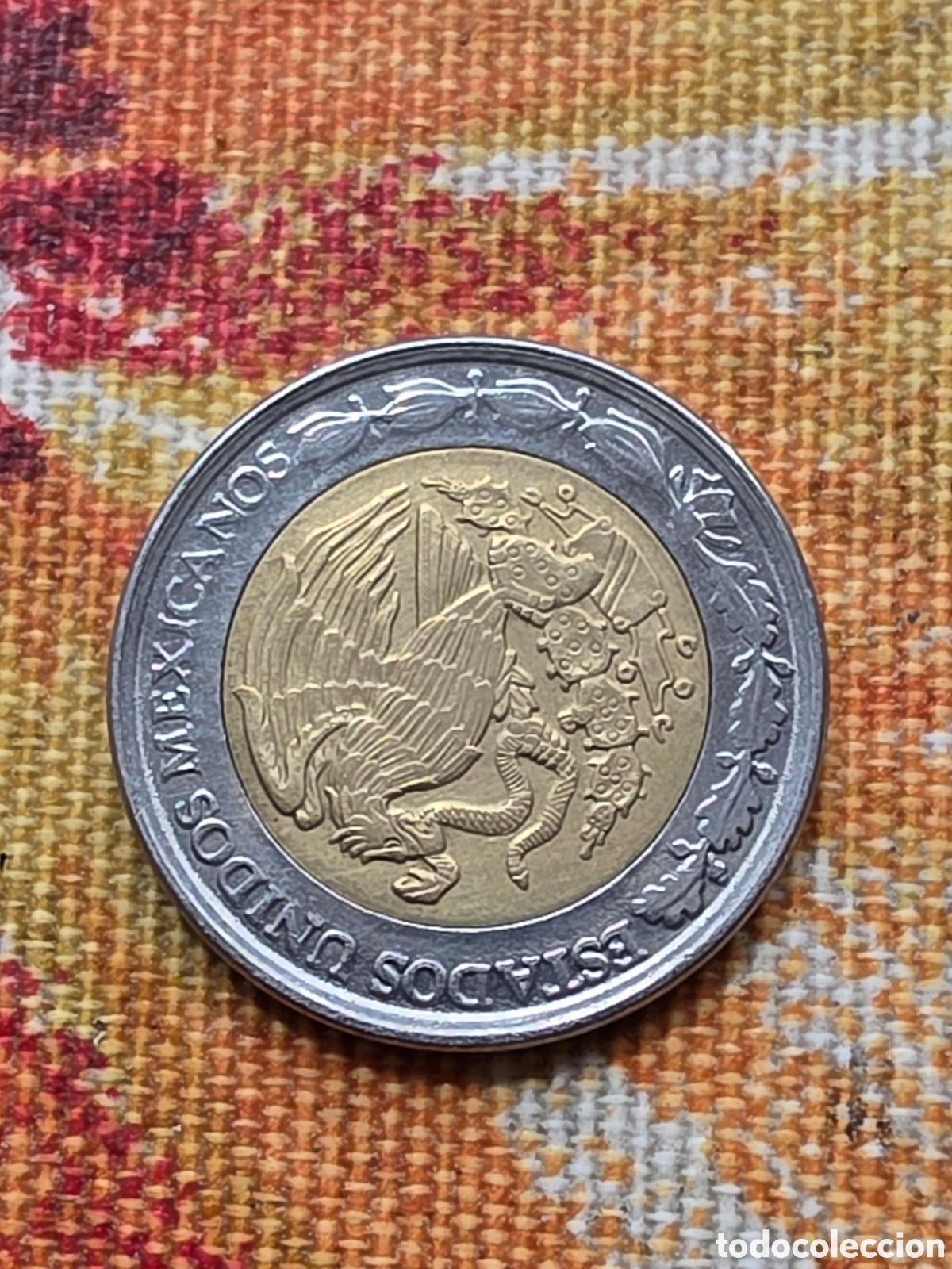 Monedas antiguas de Am&eacute;rica: MONEDA UN NUEVO PESO MEXICO