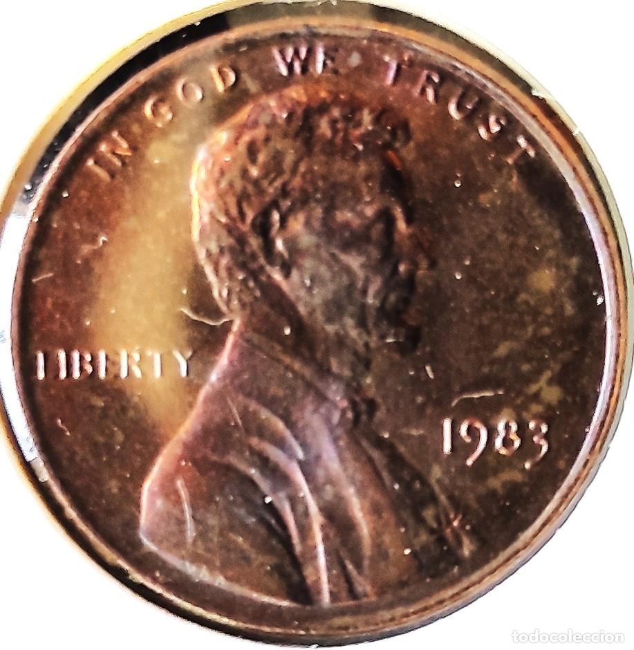 Monedas antiguas de Am&eacute;rica: ESTADOS UNIDOS (1981-) - 1 CENTAVO 1983 - LINCOLN - B - 2,50 GR. ZINC BA&Ntilde;ADO EN COBRE