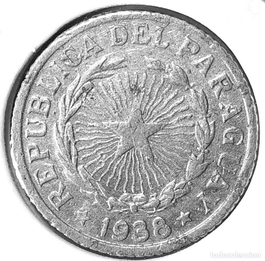 Old Coins of America: REPUBLICA DEL PARAGUAY (1870-1943) - 1 PESO 1938 - B - 1,20 GR. ALUMINIO - DIAMETRO 19,50 mm - KM#16