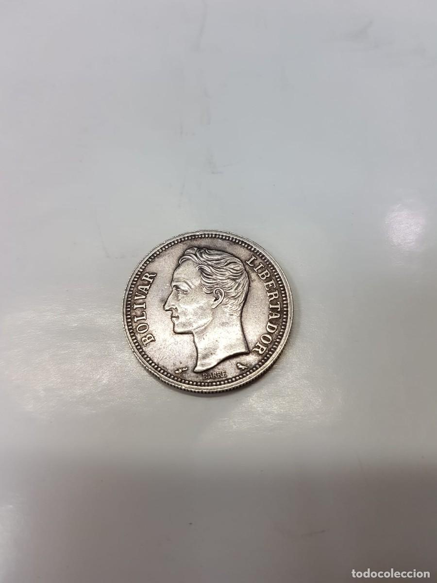 Monedas antiguas de Am&eacute;rica: VENEZUELA-1 BOLIVAR-1965-PLATA