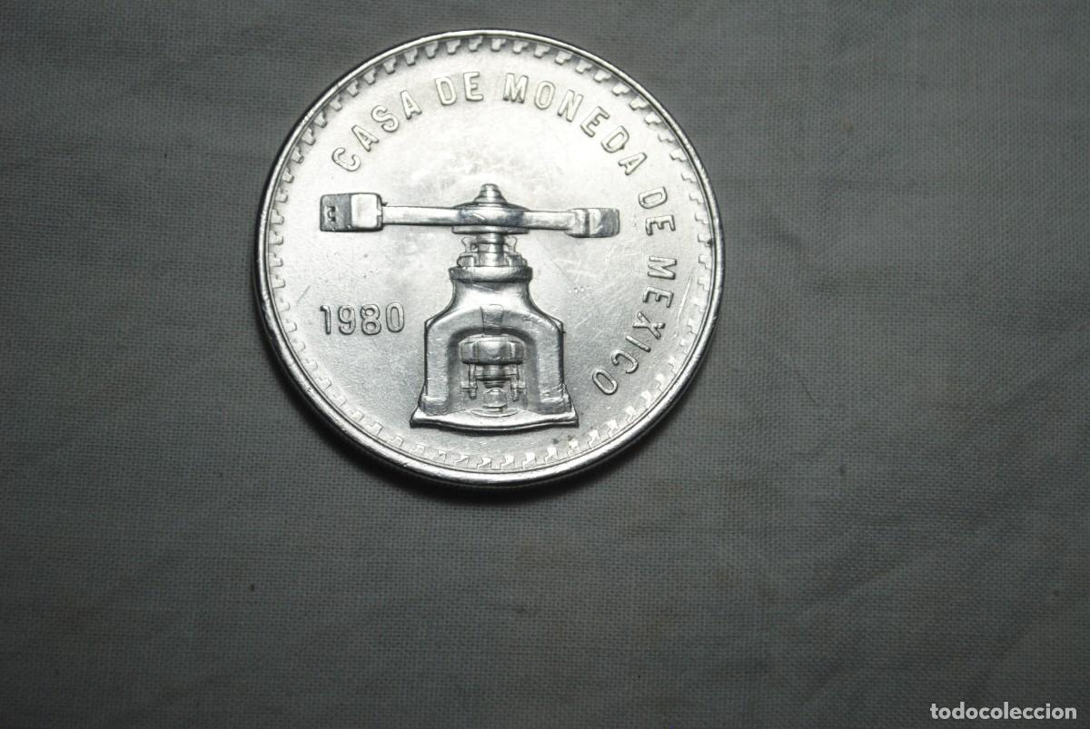 Monedas antiguas de Am&eacute;rica: UNA ONZA TROY DE PLATA PURA , 1980