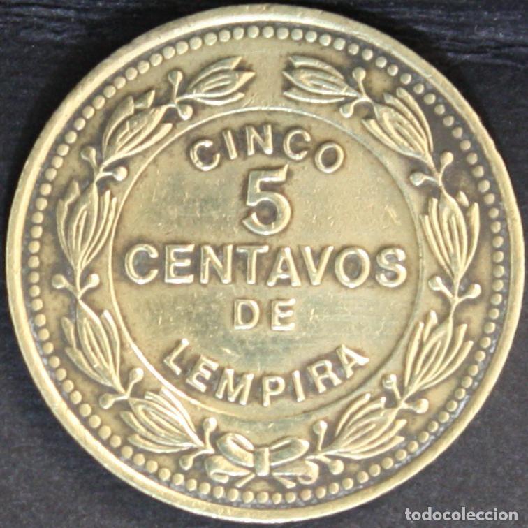 Monedas antiguas de Am&eacute;rica: Moneda de 5 centavos 1989 Honduras - Foto 2