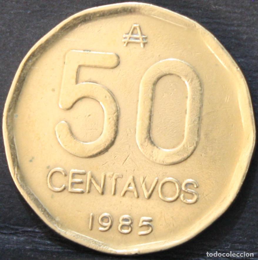 Monedas antiguas de Am&eacute;rica: 50 centavos Argentina 1985 - Foto 2