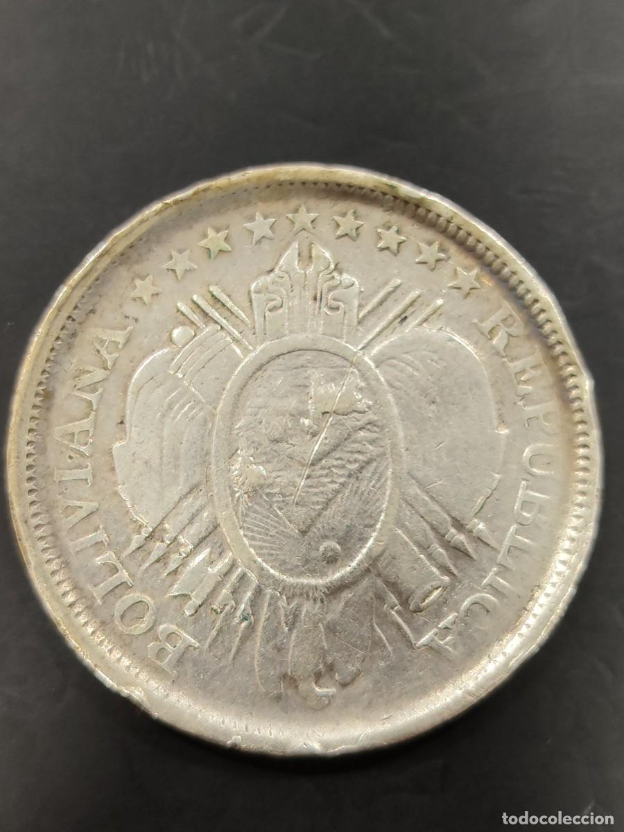 Monedas antiguas de Am&eacute;rica: BOLIVIA A&Ntilde;O 1896 50 CENTAVOS PLATA (900)