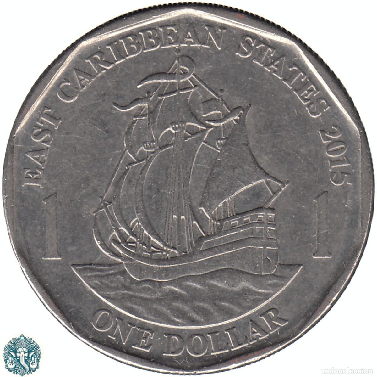 Monedas antiguas de Am&eacute;rica: ESTADOS DEL CARIBE ORIENTAL 1 D&oacute;lar 2015 KM#39a TERRITORIOS BRIT&Aacute;NICOS DEL CARIBE