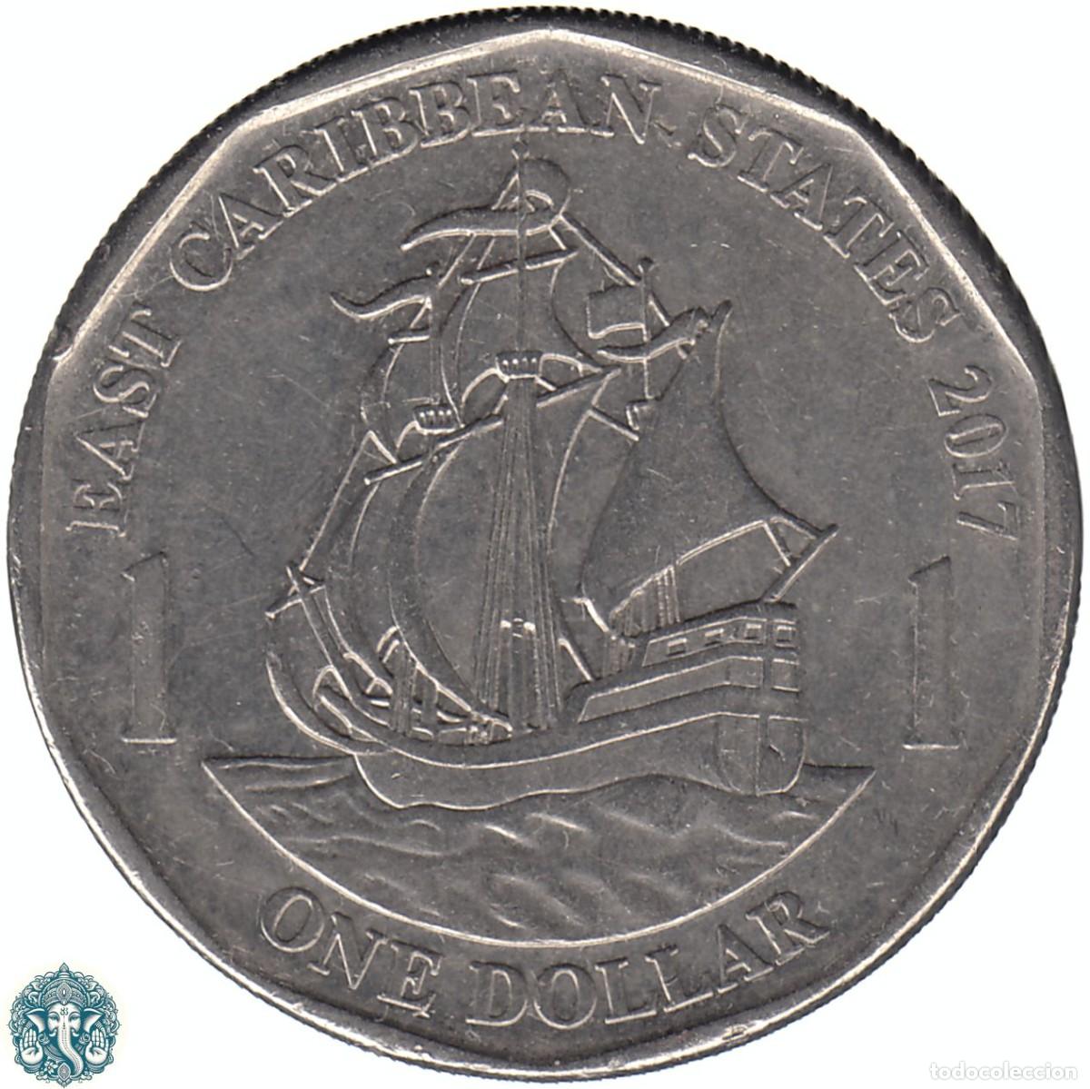 Monedas antiguas de Am&eacute;rica: ESTADOS DEL CARIBE ORIENTAL 1 D&oacute;lar 2017 KM#39a TERRITORIOS BRIT&Aacute;NICOS DEL CARIBE