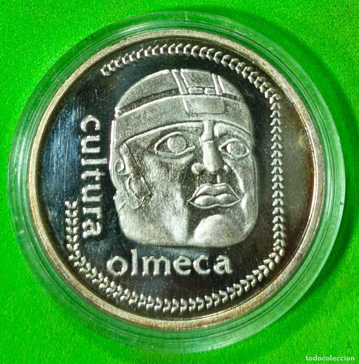 Monedas antiguas de Am&eacute;rica: MEXICO. ONZA PLATA (999) &rdquo;CULTURA OLMECA&rdquo;. PESO 31,3 GR