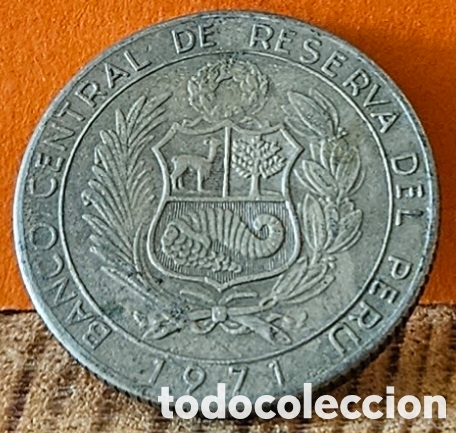 Monedas antiguas de Am&eacute;rica: PER&Uacute;, 6 SOLES DE ORO, 1971 - Foto 2