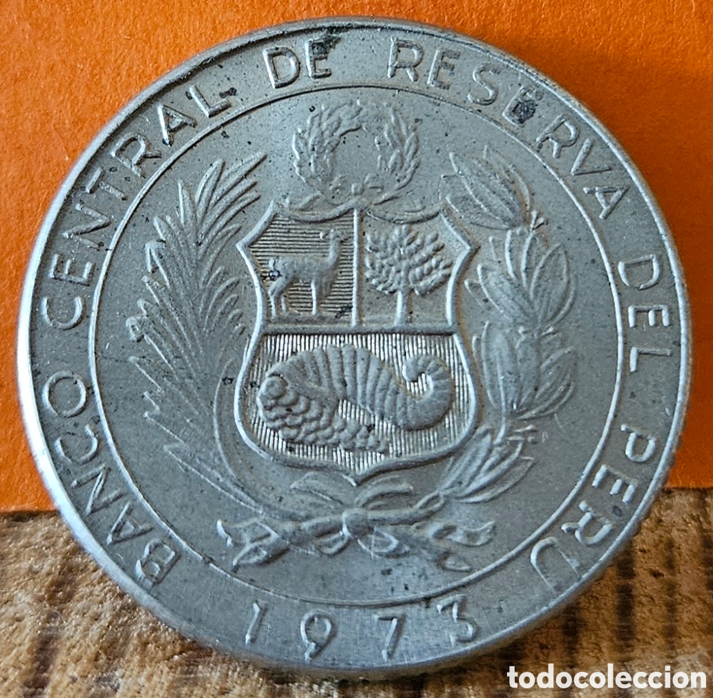 Monedas antiguas de Am&eacute;rica: PER&Uacute;, 5 SOLES DE ORO, 1973. - Foto 2