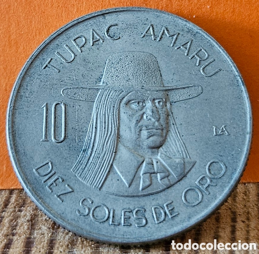 Monedas antiguas de Am&eacute;rica: PER&Uacute;, 10 SOLES DE ORO, 1974.