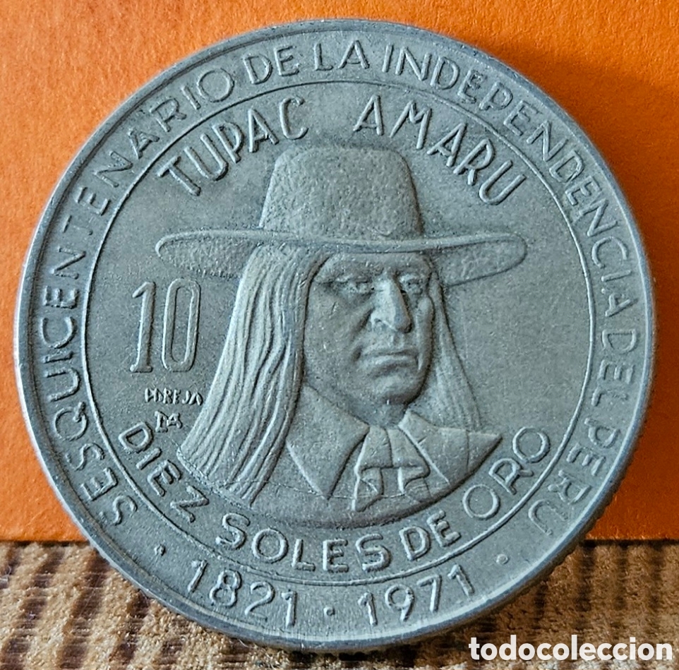 Monedas antiguas de Am&eacute;rica: PER&Uacute;, 10 SOLES DE ORO, 1971. - Foto 1