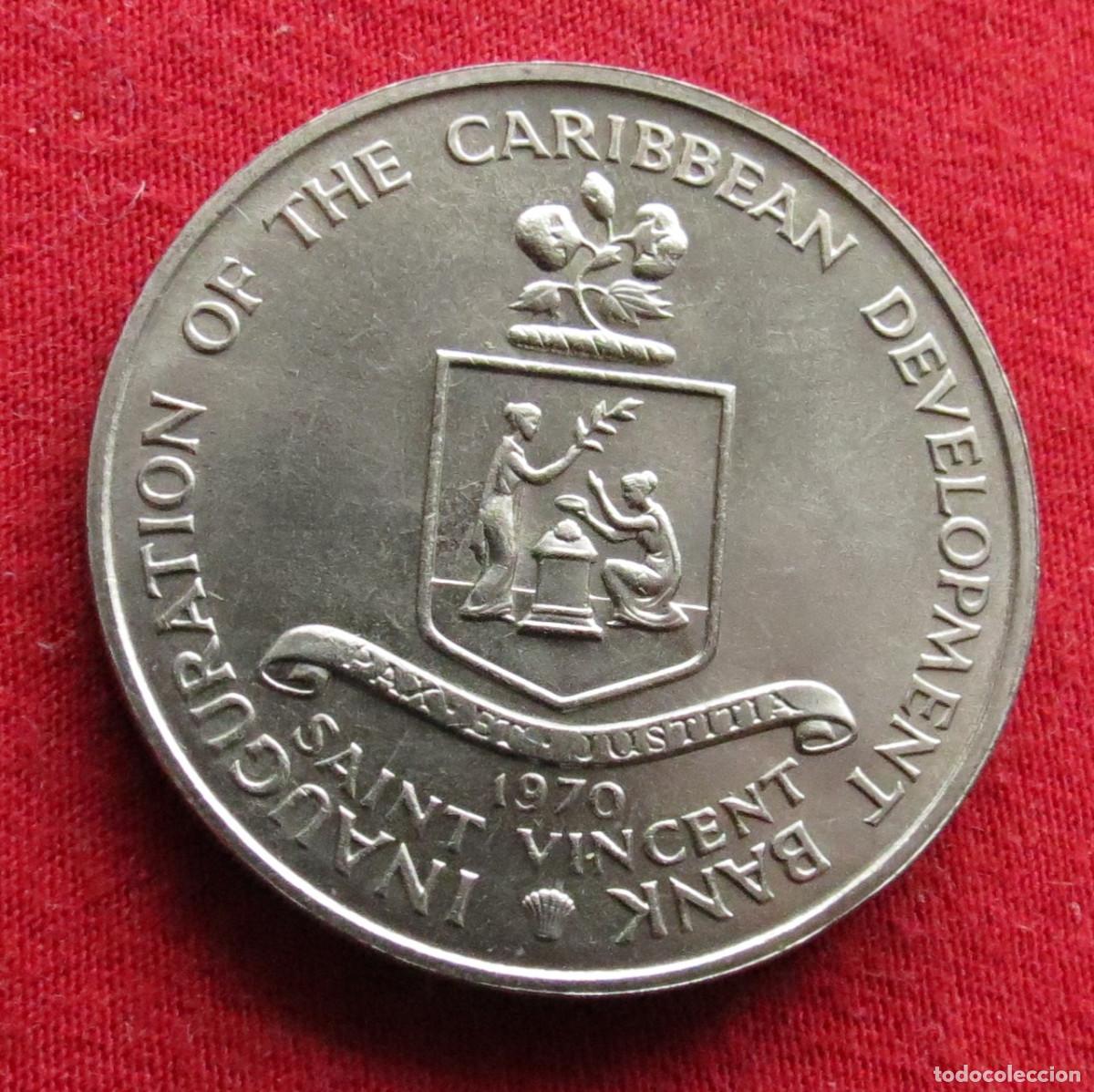 Monedas antiguas de Am&eacute;rica: Saint Vincent 4 $ 1970 FAO