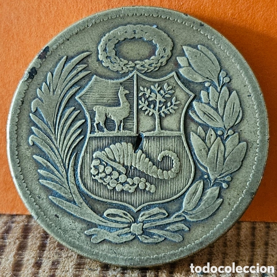 Monedas antiguas de Am&eacute;rica: PER&Uacute;, UN SOL DE ORO, 1946. - Foto 2