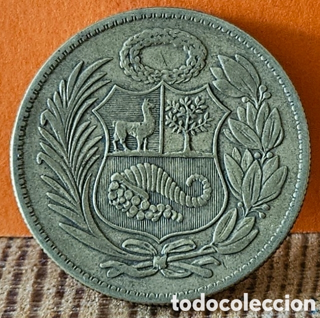 Monedas antiguas de Am&eacute;rica: PER&Uacute;, UN SOL DE ORO, 1956. - Foto 2