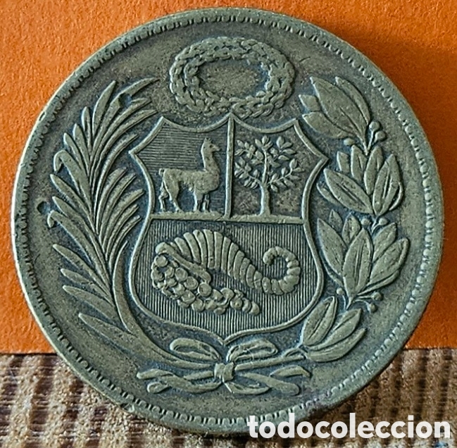 Monedas antiguas de Am&eacute;rica: PER&Uacute;, UN SOL DE ORO, 1958. - Foto 2