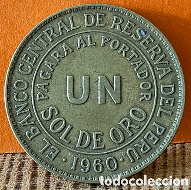 Monedas antiguas de Am&eacute;rica: PER&Uacute;, UN SOL DE ORO, 1960. - Foto 1
