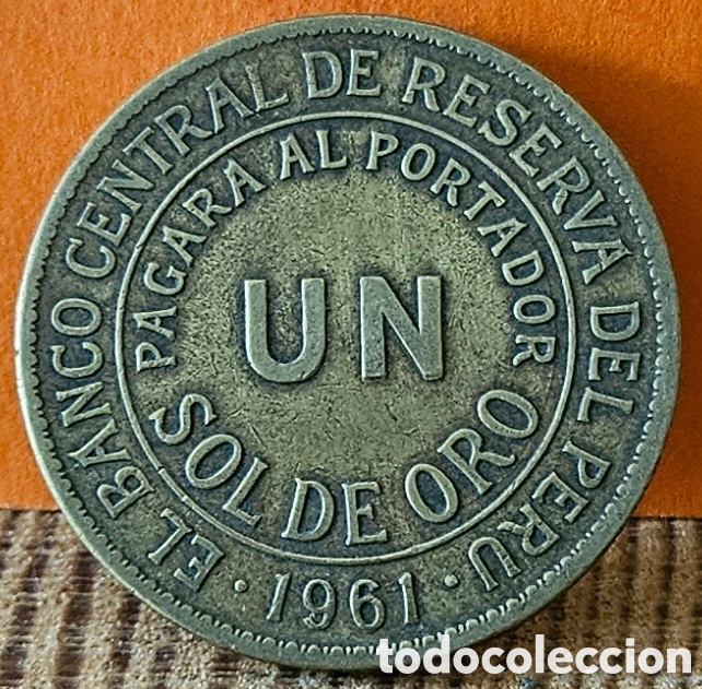 Monedas antiguas de Am&eacute;rica: PER&Uacute;, UN SOL DE ORO, 1961. - Foto 1