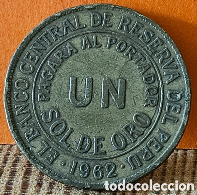 Monedas antiguas de Am&eacute;rica: PER&Uacute;, UN SOL DE ORO, 1962. - Foto 1