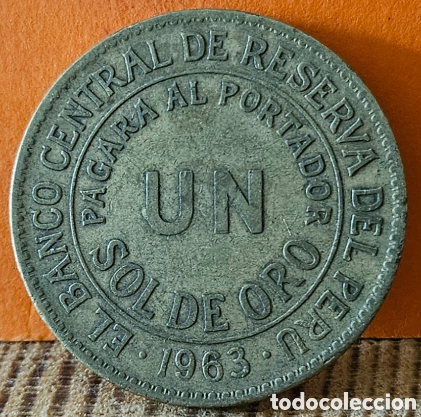 Monedas antiguas de Am&eacute;rica: PER&Uacute;, UN SOL DE ORO, 1963. - Foto 1
