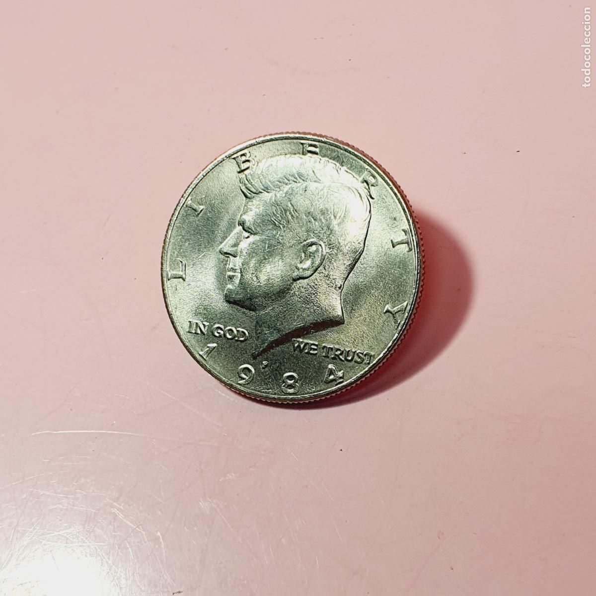 Monedas antiguas de Am&eacute;rica: MONEDA-HALF DOLLAR-JFK-BICENTENARIO-1984-P-EXCELENTE ESTADO-VER FOTOGRAF&Iacute;AS.