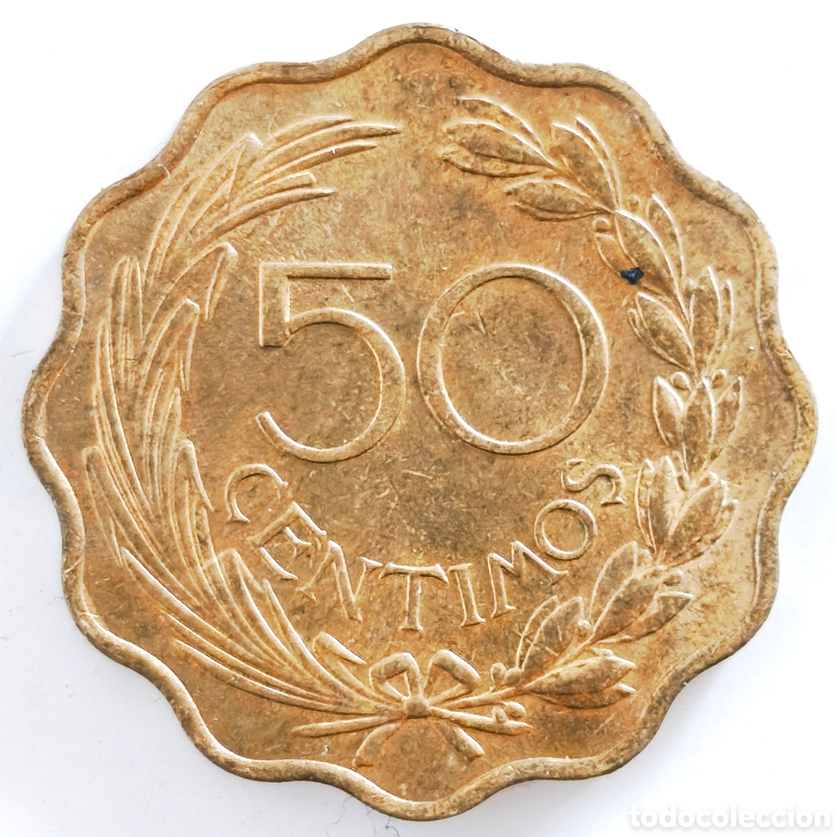 Monedas antiguas de Am&eacute;rica: Paraguay, 50 centimos de 1953, EBC+ - Foto 2