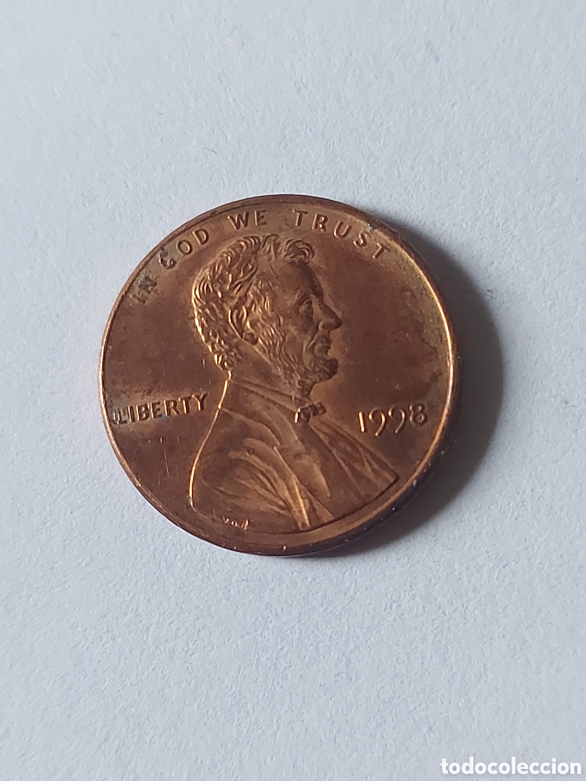 Monedas antiguas de Am&eacute;rica: MONEDA ESTADOS UNIDOS EEUU USA 1 CENTAVO, 1998